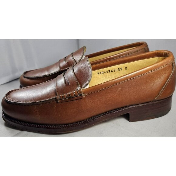 Gucci Men's Leather Flats Brown Loafers Size 8.5D Made In Italy - Picture 3 of 15